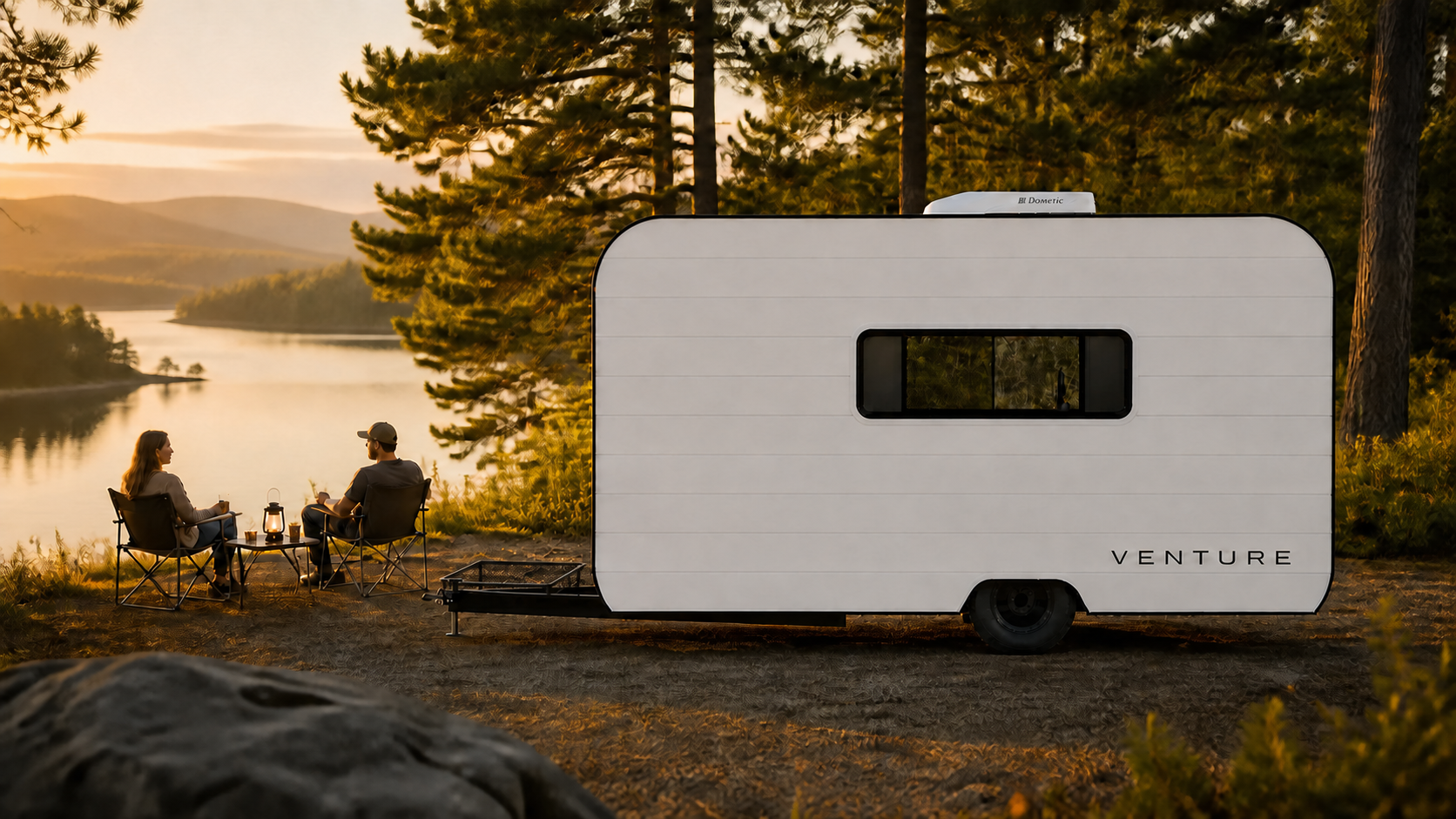 Venture Series concept at a lakeside campsite